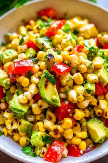 Grilled Corn and Avocado Salad