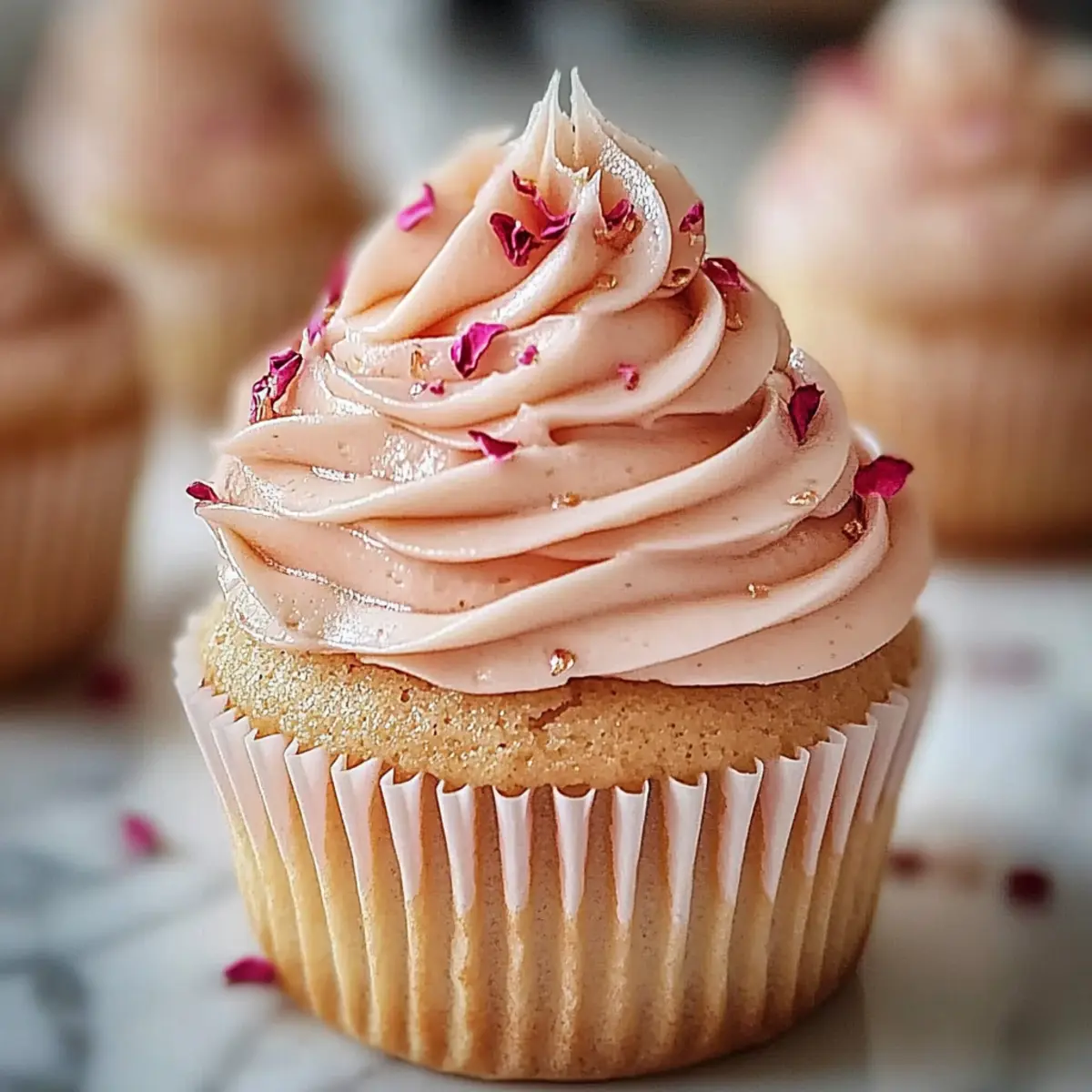 Vanilla Rose Cupcakes