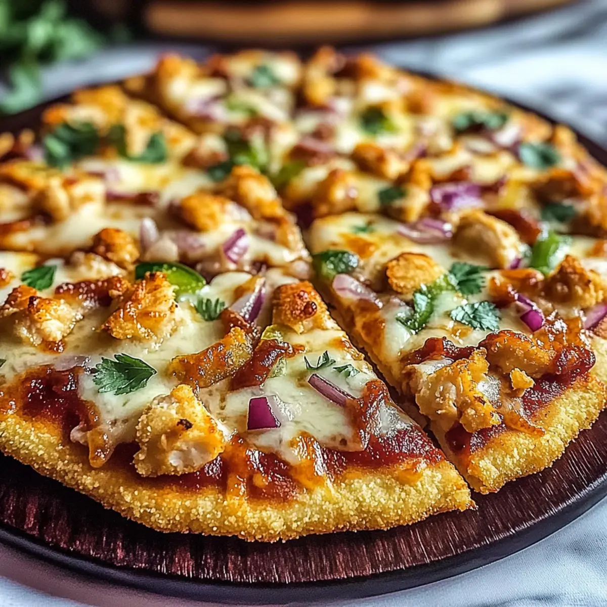 BBQ Chicken Crust Pizza