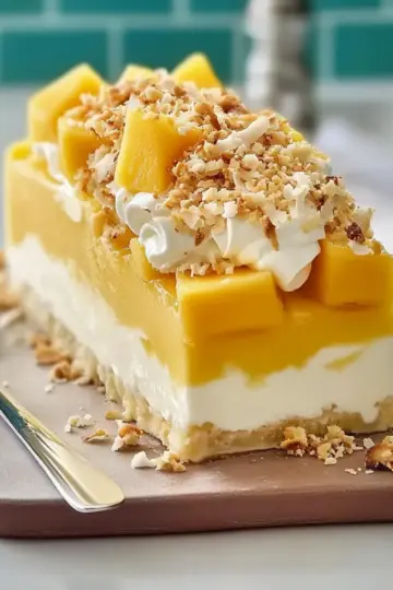Mango and Coconut Crackle Parfait