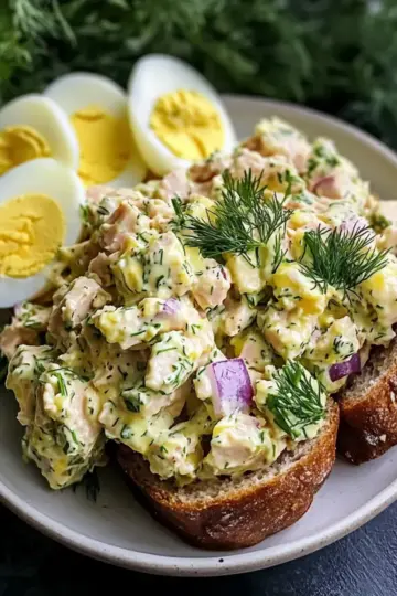 High Protein Tuna Egg Salad