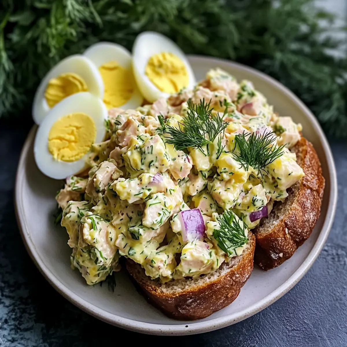 High Protein Tuna Egg Salad
