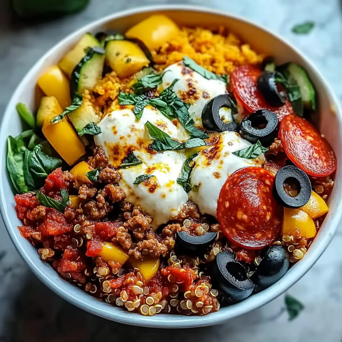 Pizza Protein Bowl