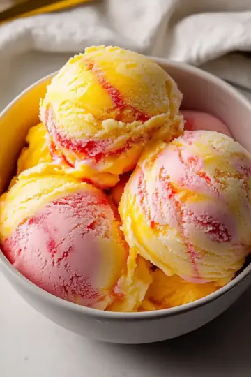 Coconut Mango Strawberry Sorbet