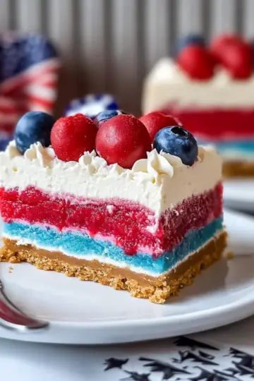 Bomb Pop Cheesecake Bars