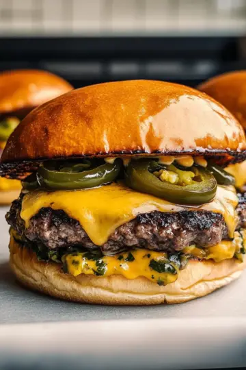 Jalapeño Onion Smash Burger