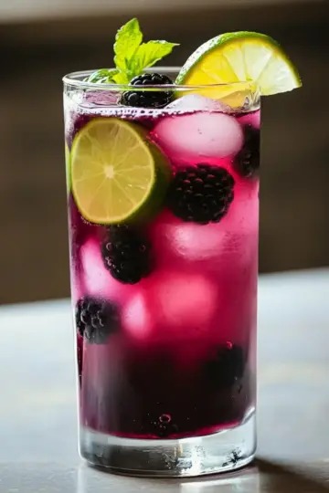 Blackberry Coconut Dirty Soda