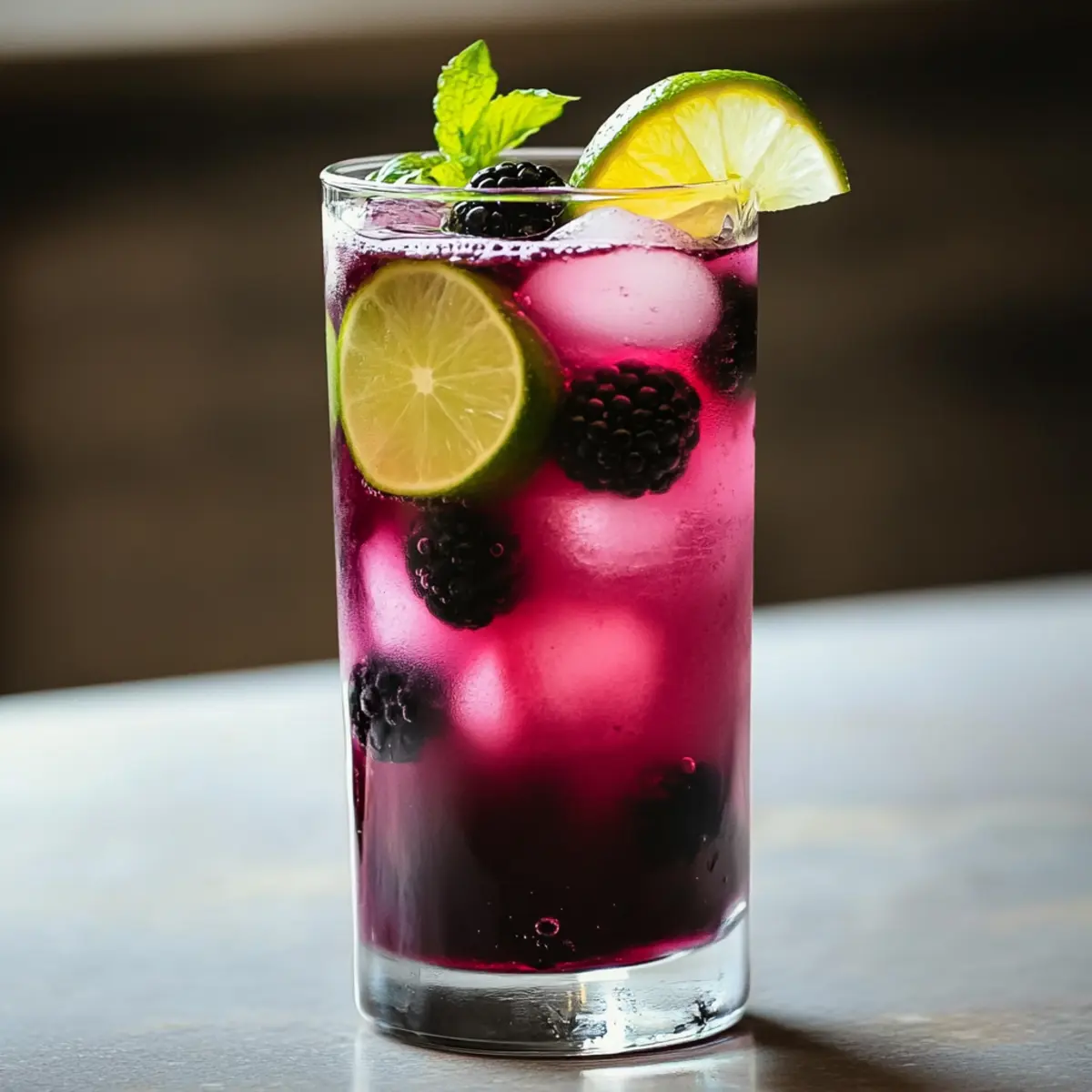 Blackberry Coconut Dirty Soda