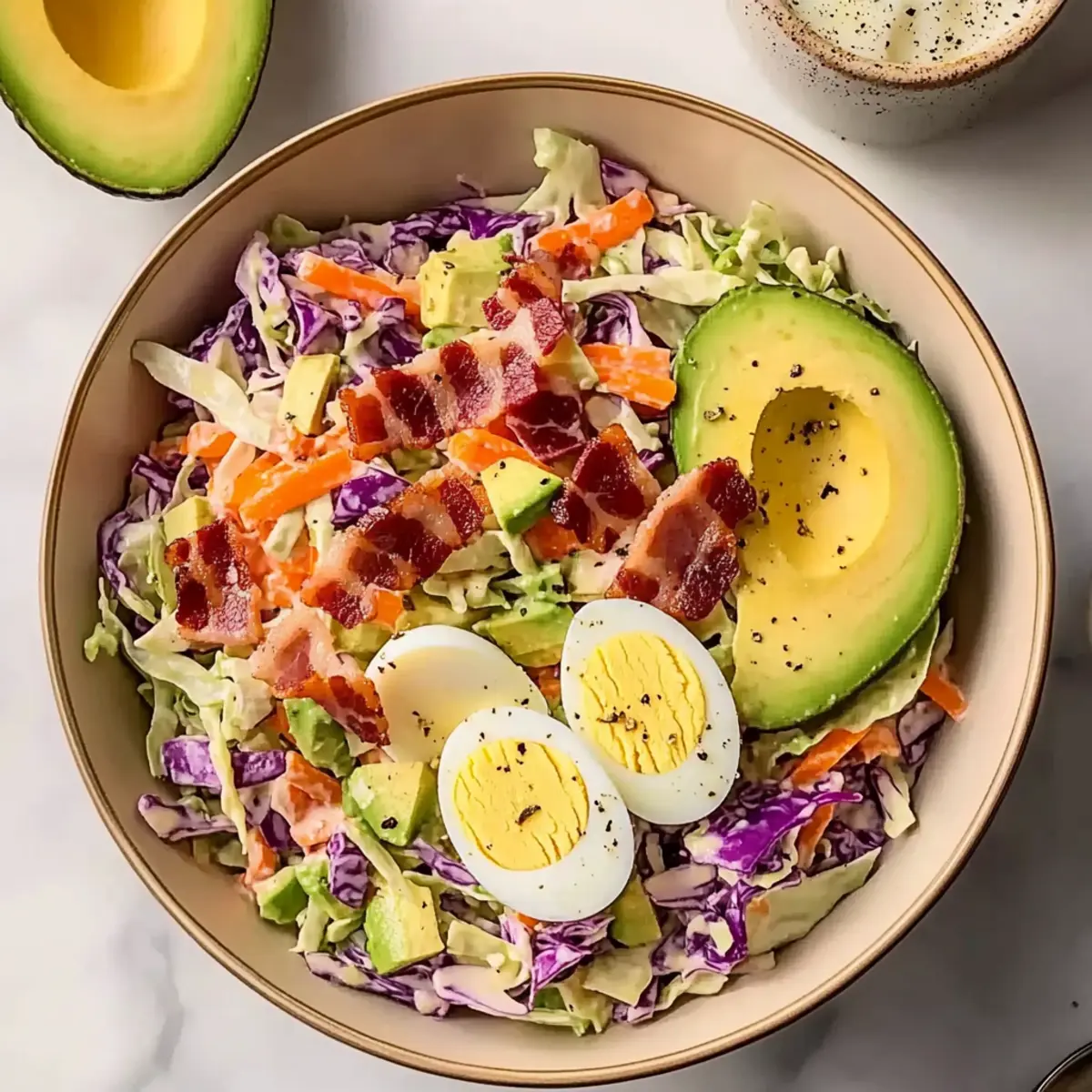 Hearty Coleslaw Egg Salad