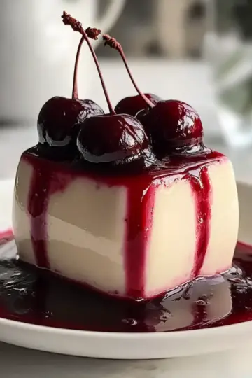 Classic Cherry Panna Cotta
