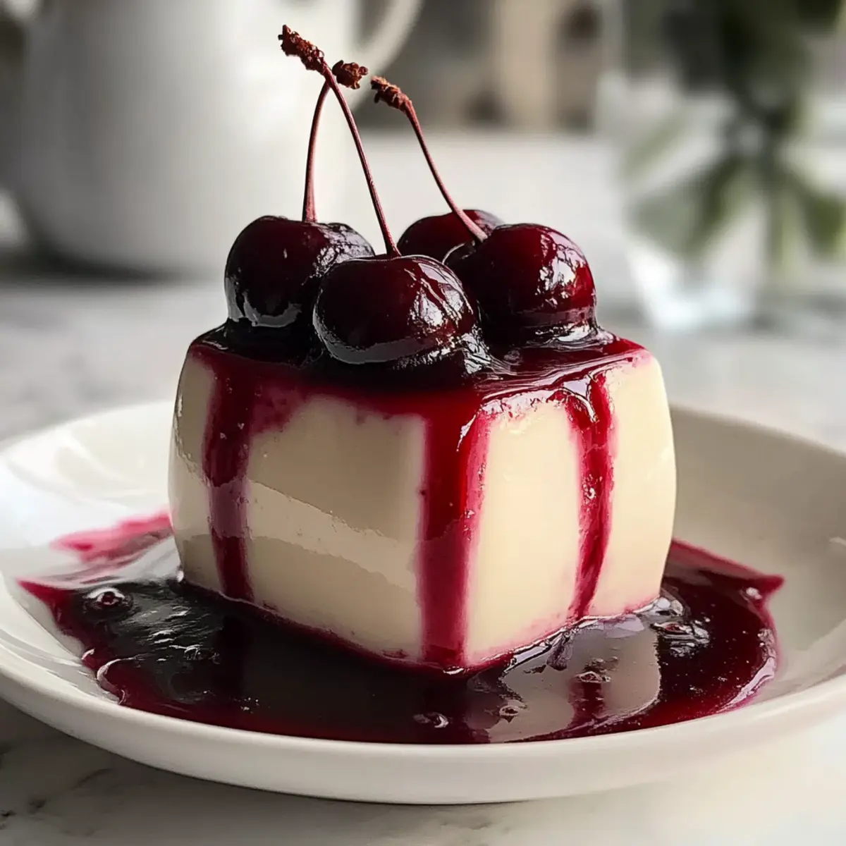 Classic Cherry Panna Cotta