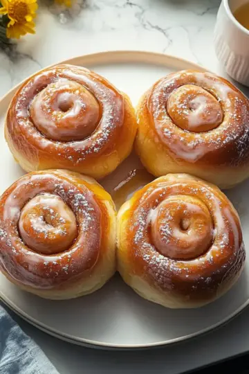 Moist Honey Buns with Tangzhong