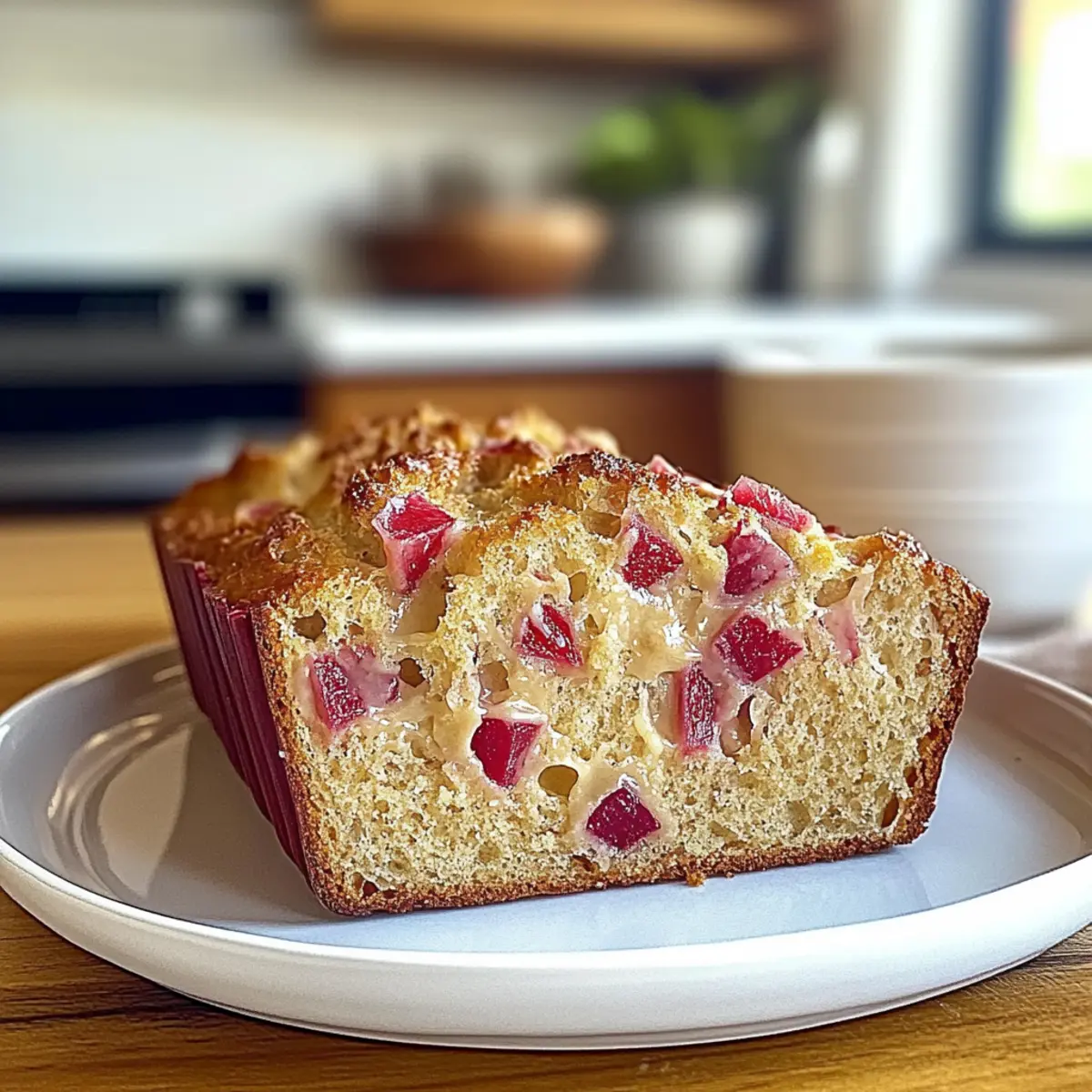 Sourdough Rhubarb Bread