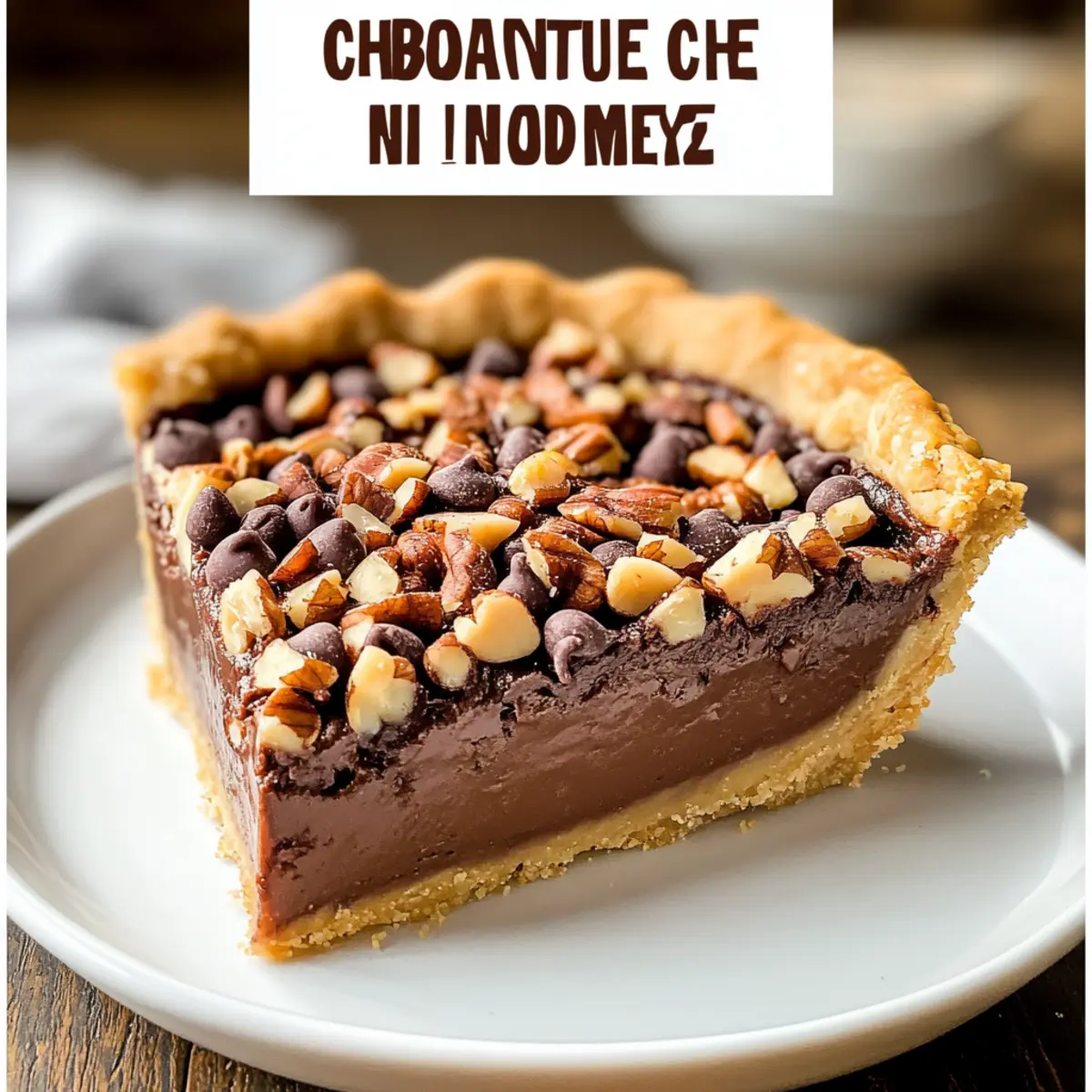Chocolate Chip Nut Pie