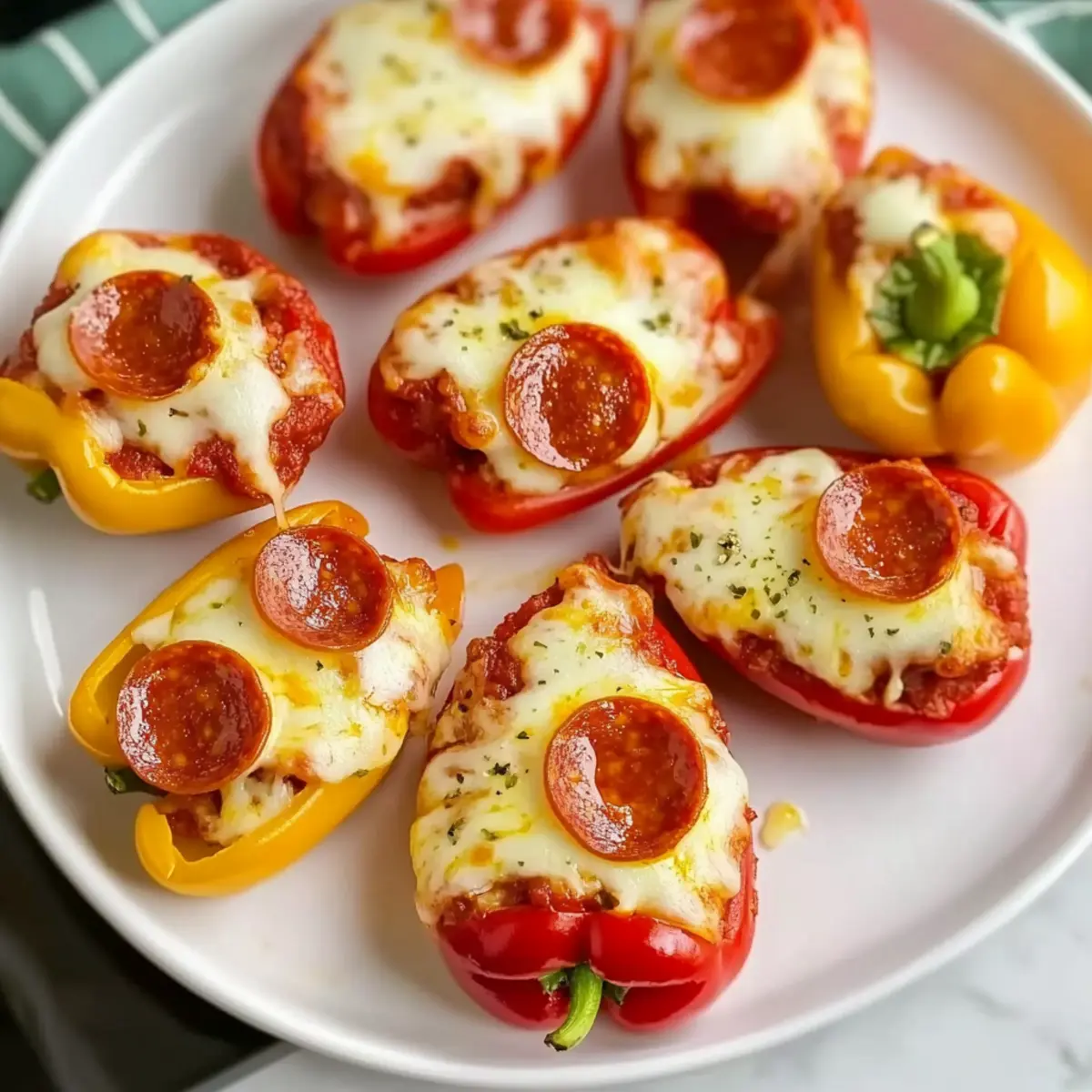 Pizza Stuffed Mini Peppers