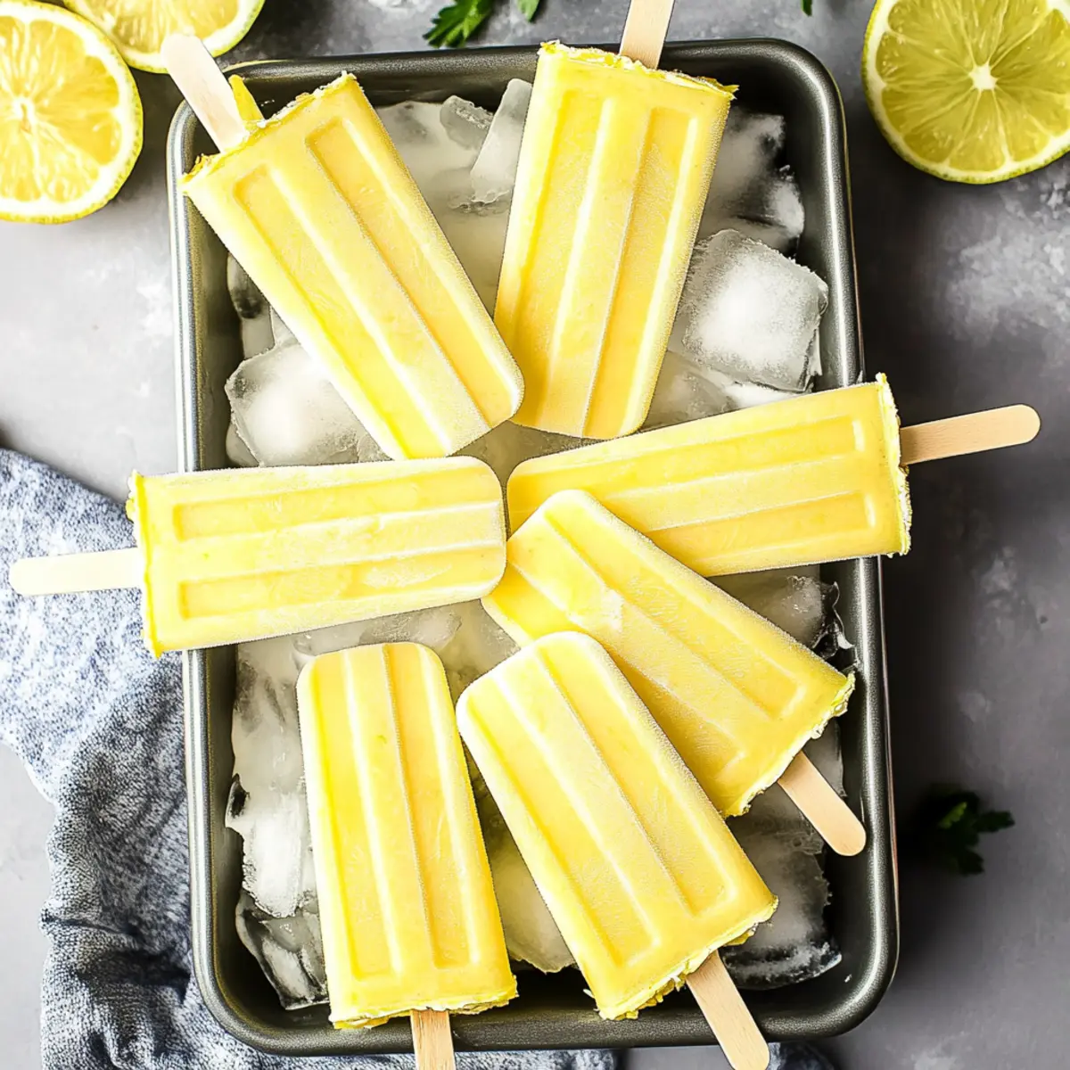 Homemade Pineapple Popsicles