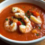 Summer Gazpacho with Shrimp
