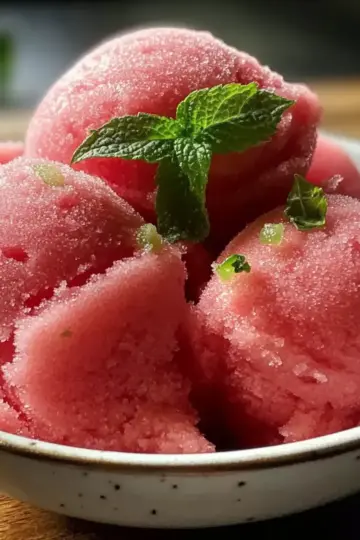 Silky Refreshing Vegan Watermelon Sorbet