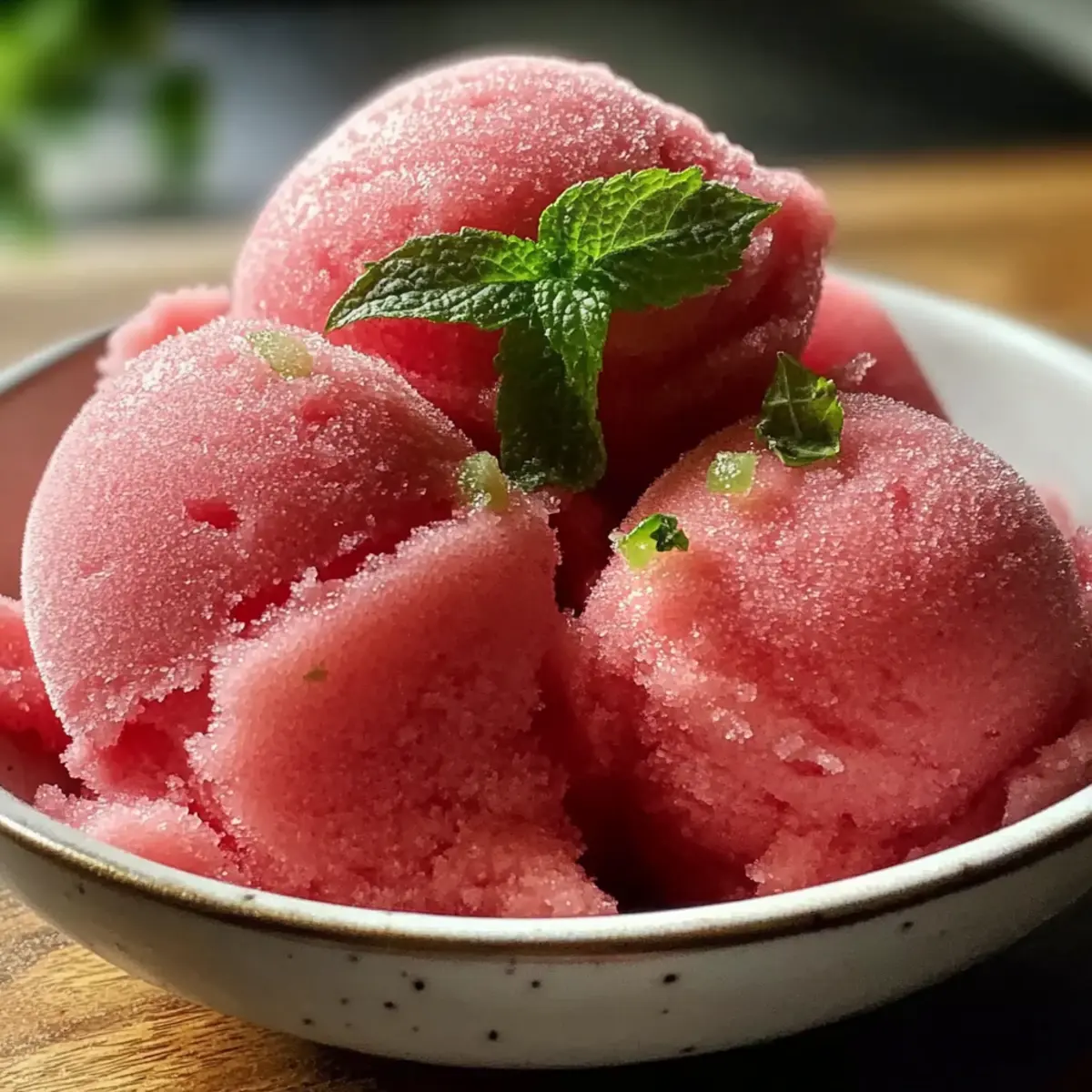 Silky Refreshing Vegan Watermelon Sorbet