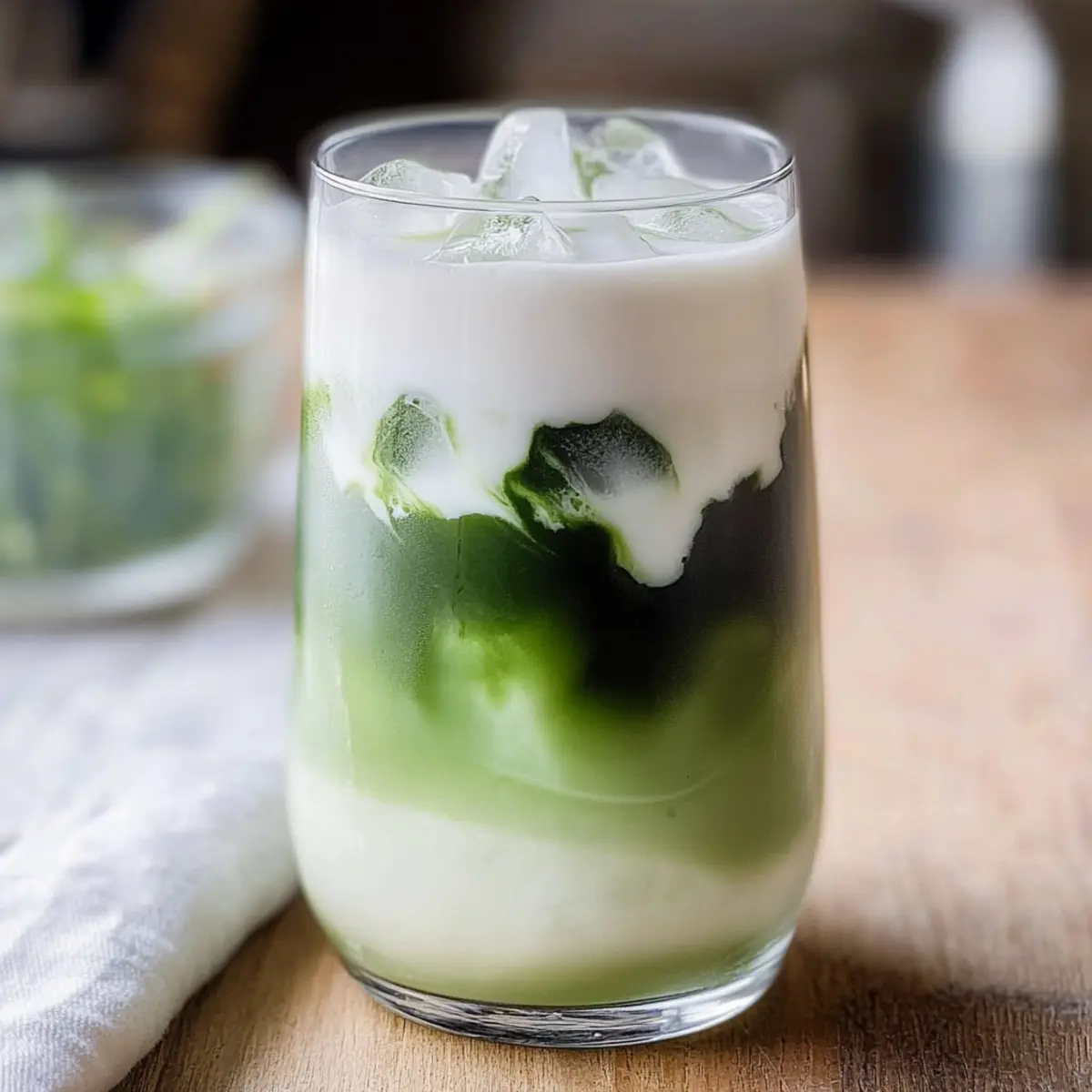 Iced Coconut Matcha Latte
