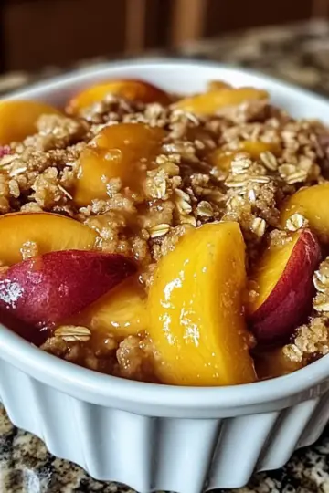Peach Oat Crisp Recipe fo