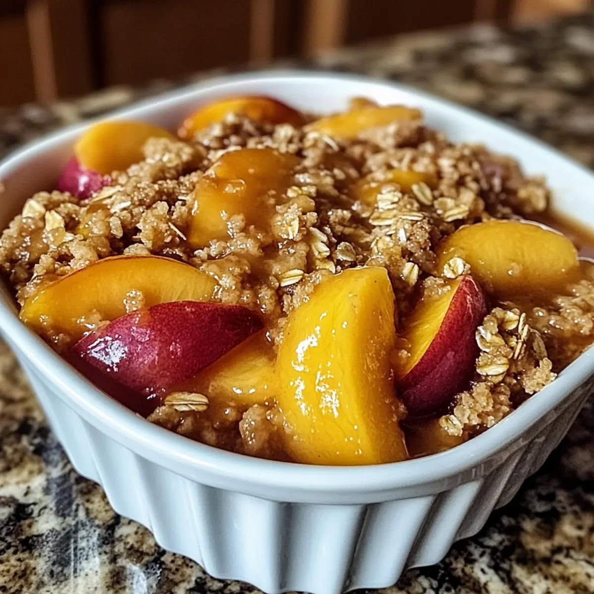 Peach Oat Crisp Recipe fo