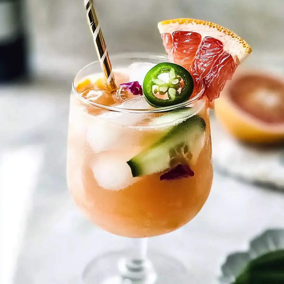 Grapefruit Mocktail with a Spicy Twist