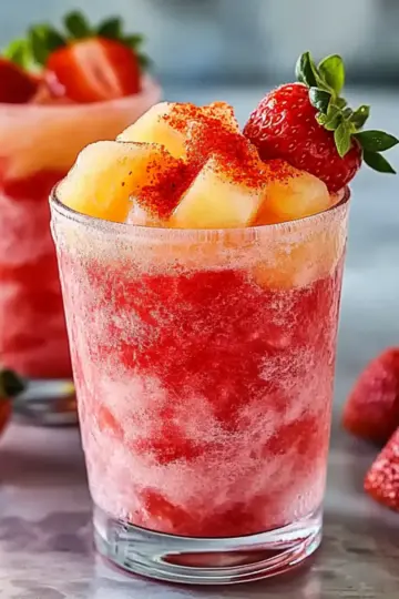 Refreshing Strawberry Chamoyada