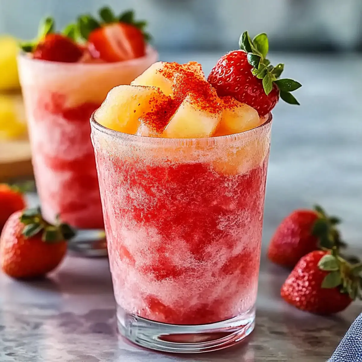 Refreshing Strawberry Chamoyada