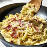 Cabbage Carbonara with Beef and Creamy Sauce
