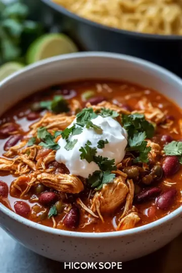 High-Protein Chicken Taco Soup