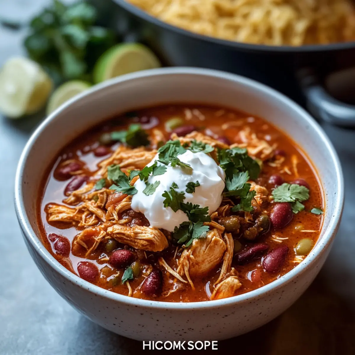 High-Protein Chicken Taco Soup