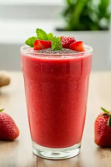 Metabolism-Revving Strawberry Smoothie