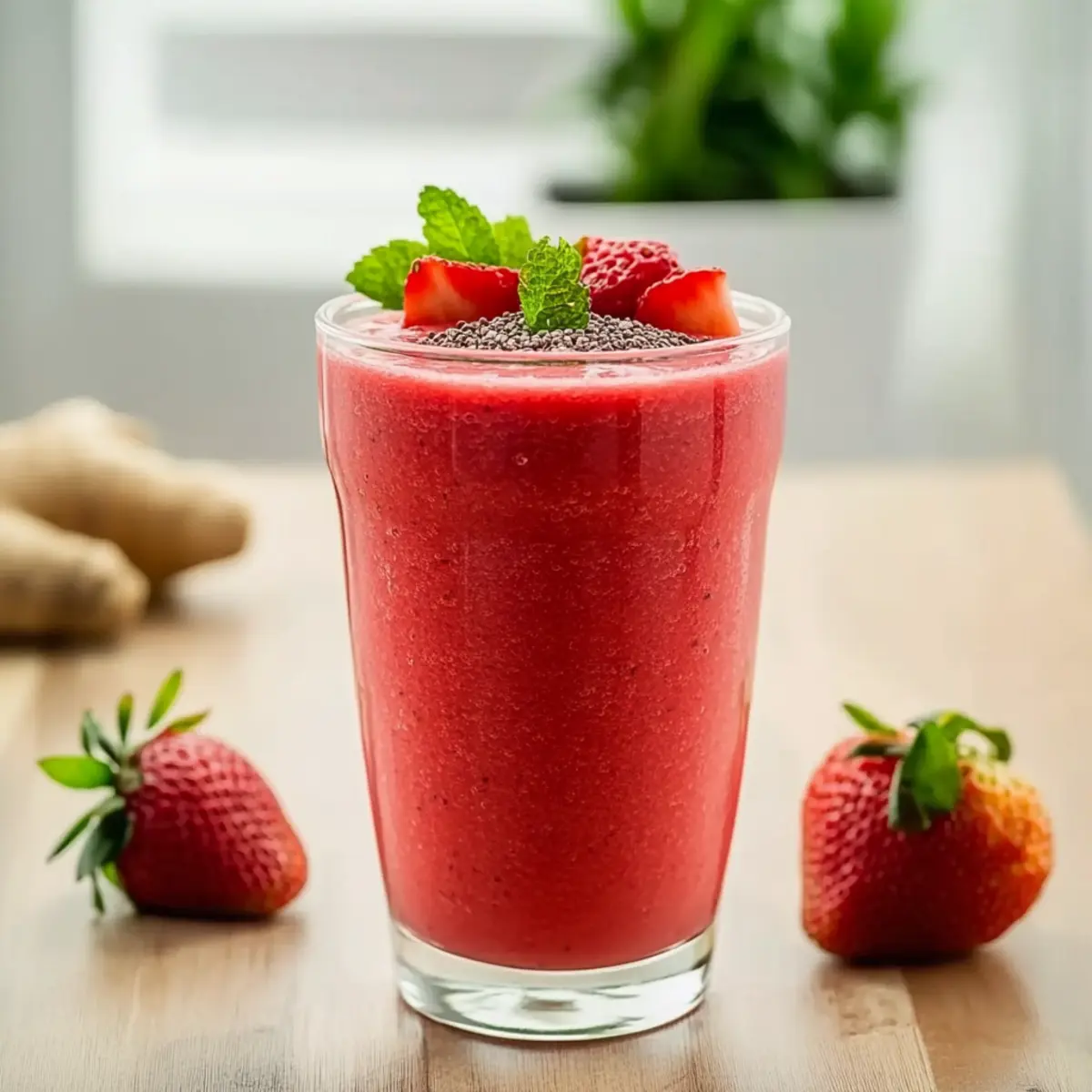 Metabolism-Revving Strawberry Smoothie