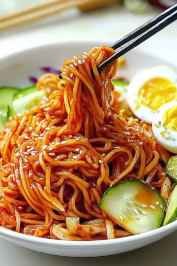 Jjolmyeon (Spicy Chewy Noodles)