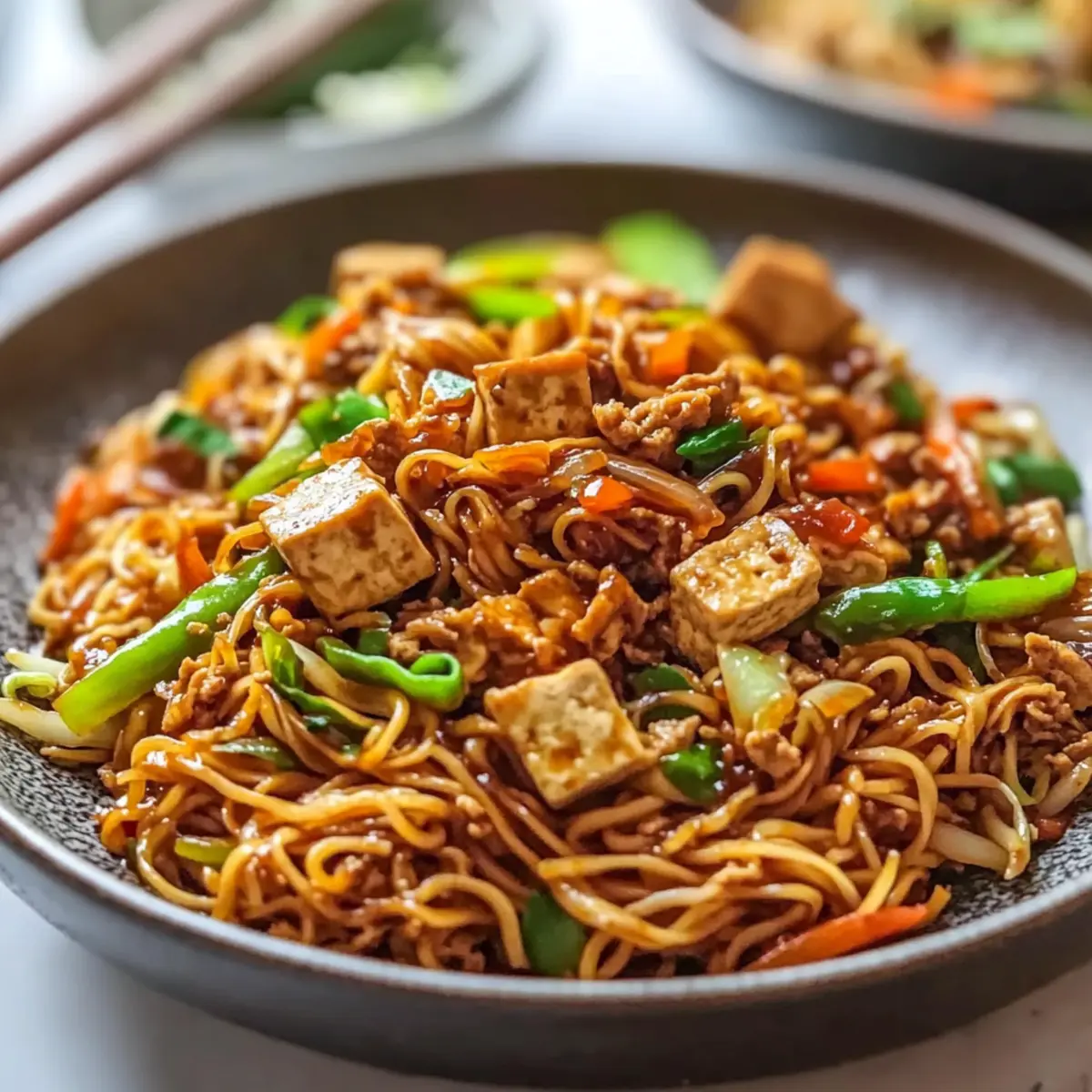 Hoisin Tofu Stir-Fry Noodles