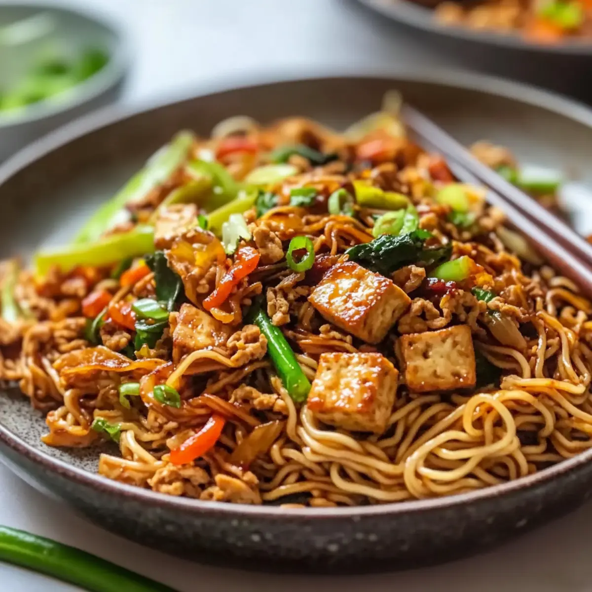 Hoisin Tofu Stir-Fry Noodles