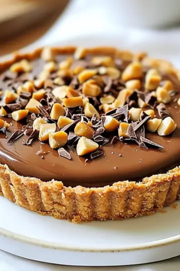 Creamy No-Bake Chocolate Hazelnut Tart
