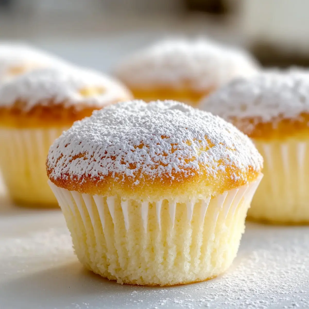 Fluffy Japanese Cotton Cheesecake Cupcakes