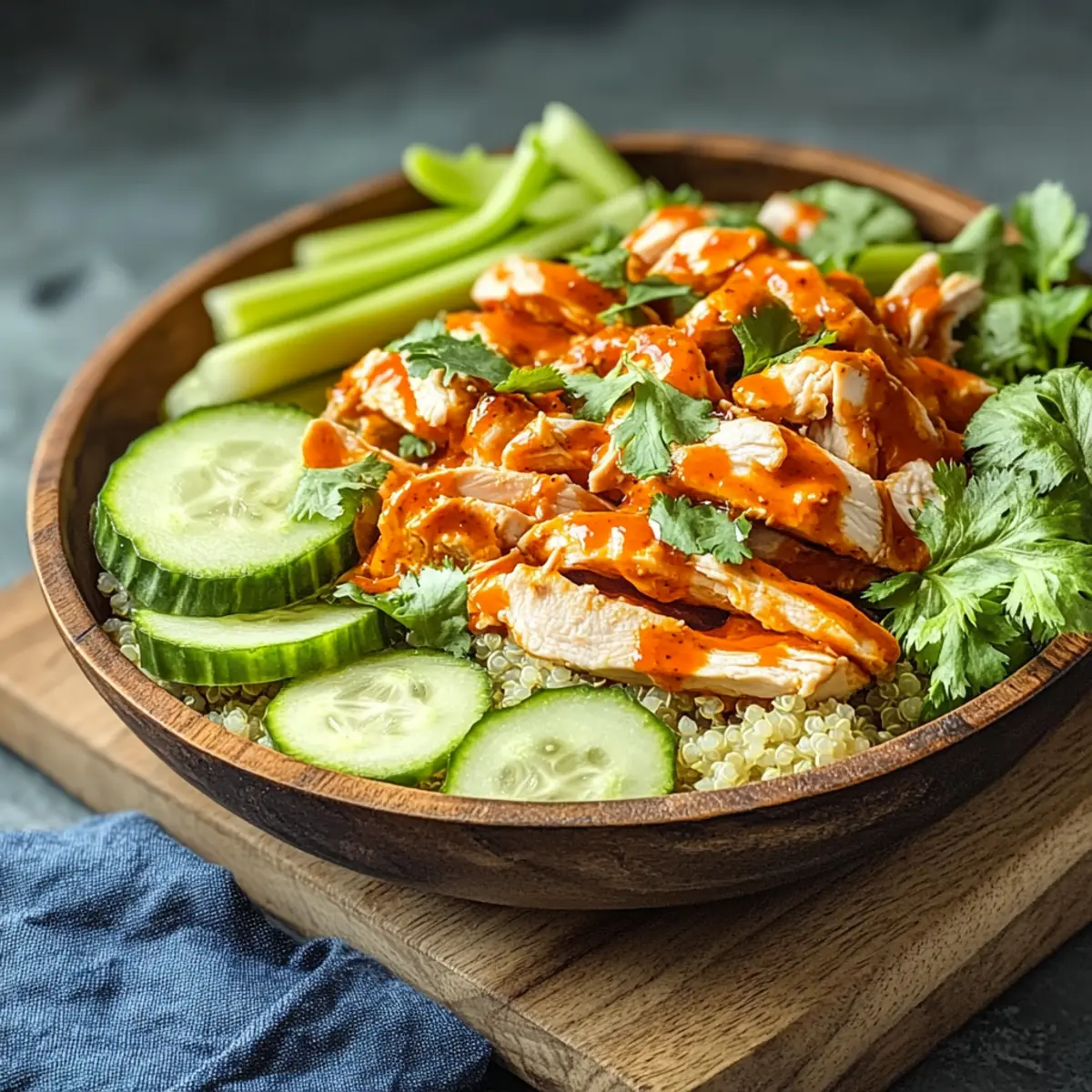 Buffalo Chicken Protein Bowl