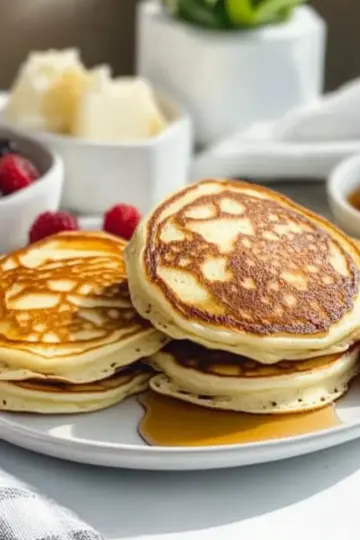Fluffy Cottage Cheese Pancakes