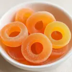 Homemade Gummy Peach Rings