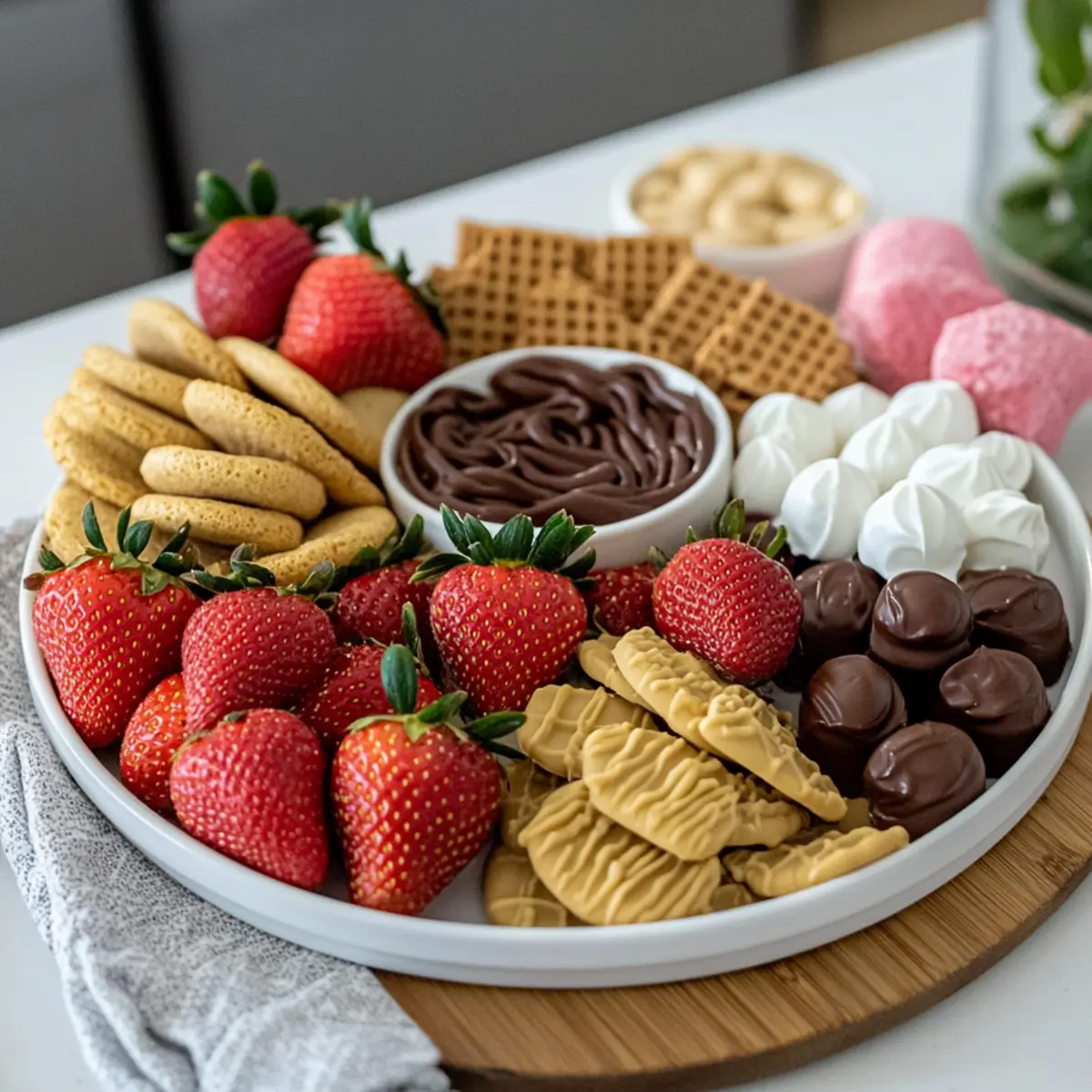 Chocolate And Strawberry Platter Recipe
