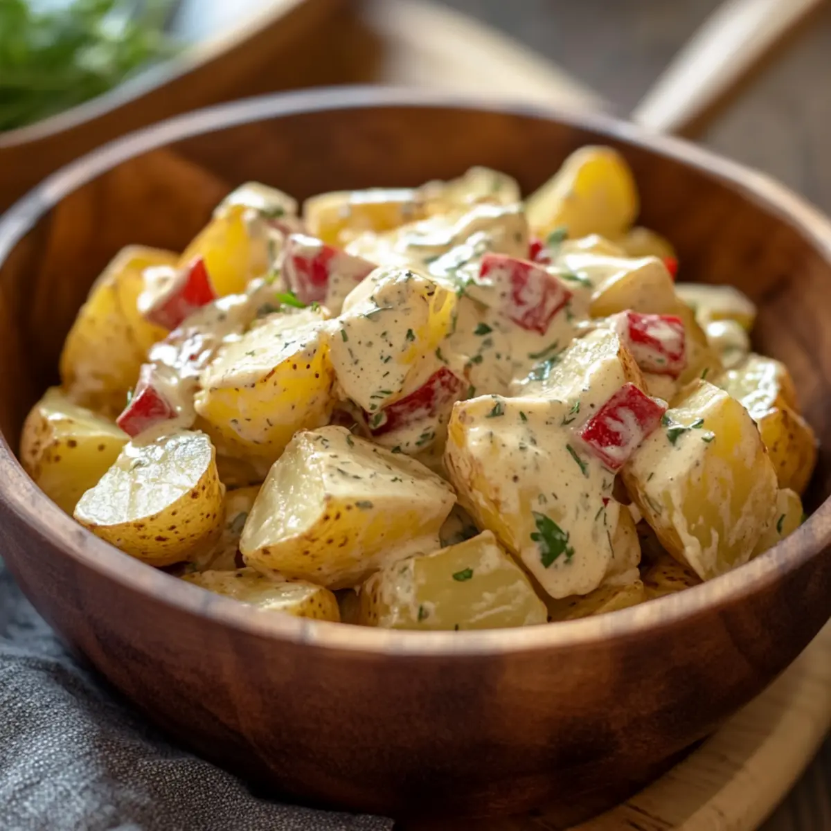 Vegan Smashed Potato Salad