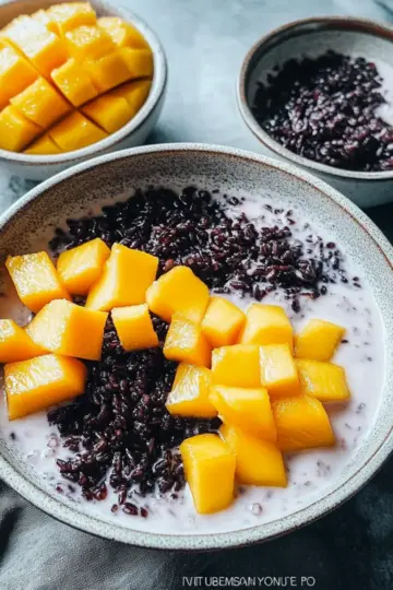 Black Rice Pudding with Coconut Milk