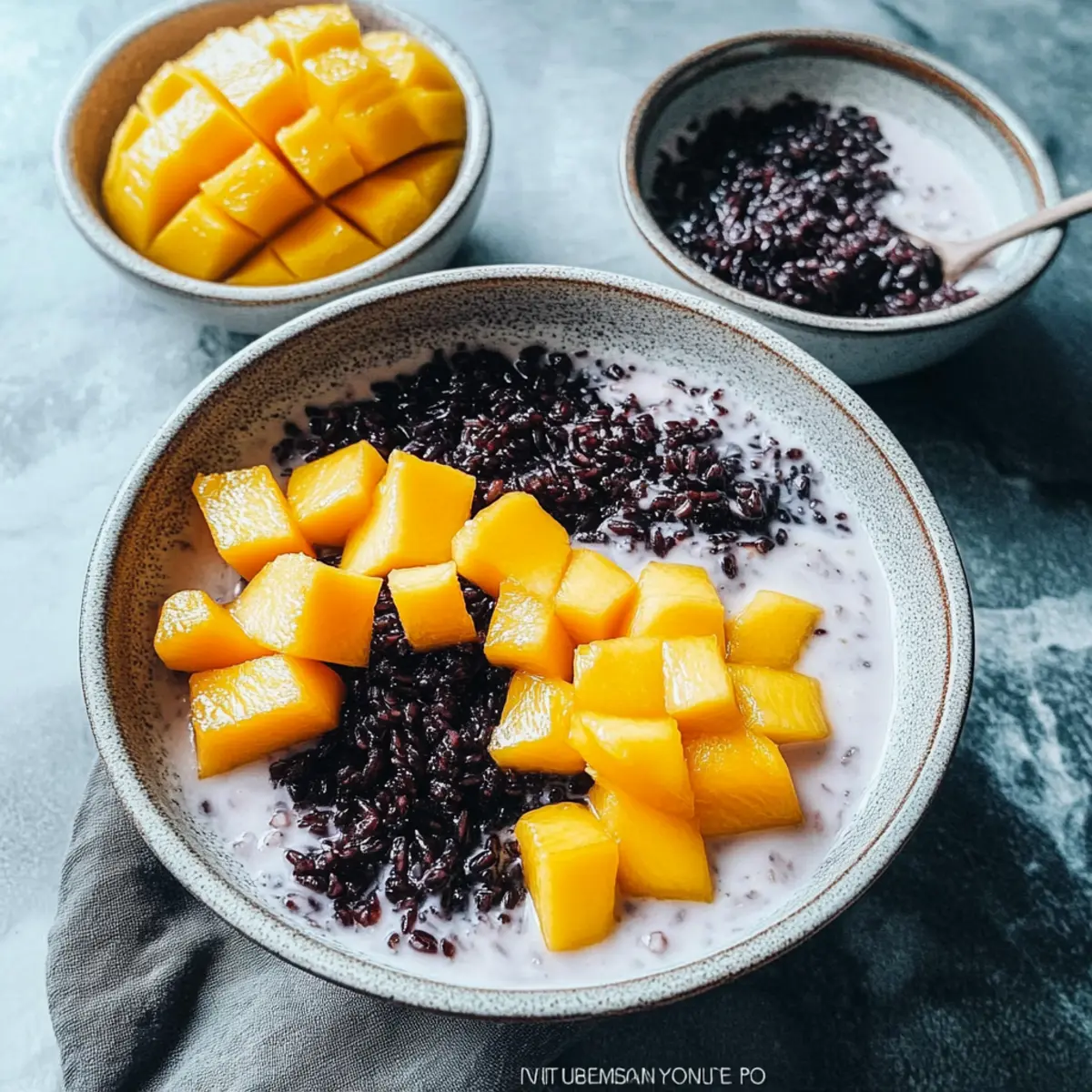 Black Rice Pudding with Coconut Milk