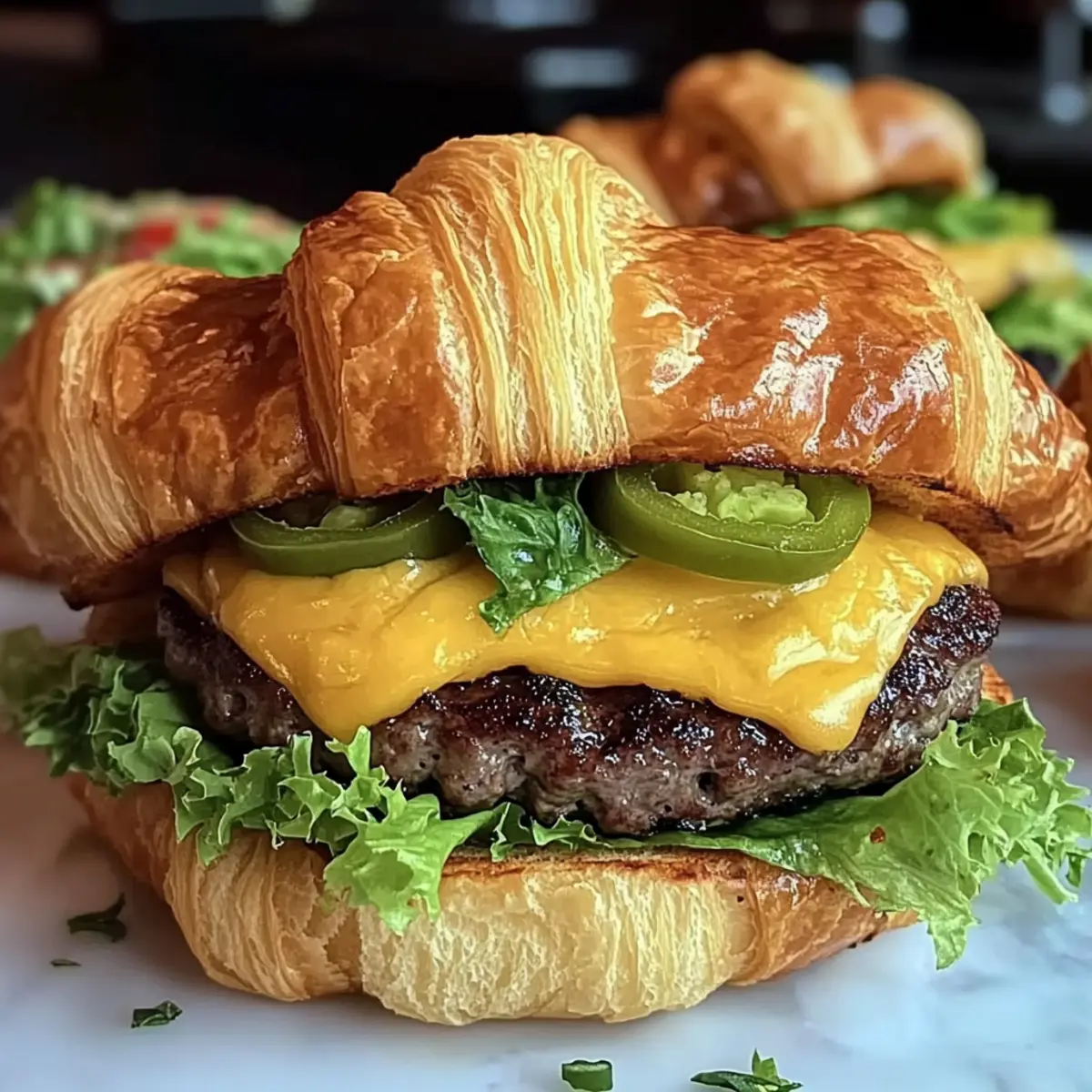 Croissant Smash Burgers