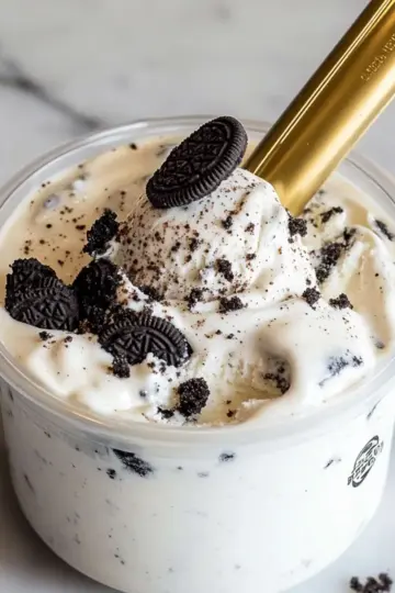 Cookies and Cream Ninja Creami Protein Ice Cream