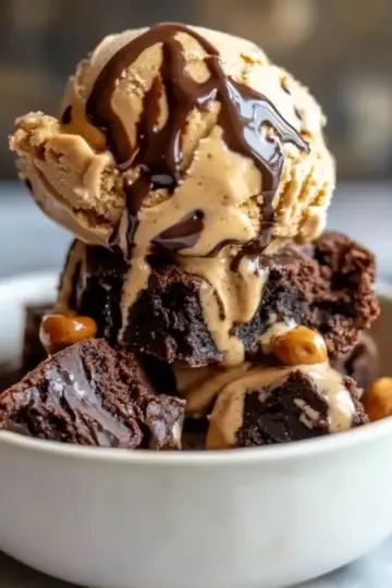Peanut Butter Brownie Ice Cream
