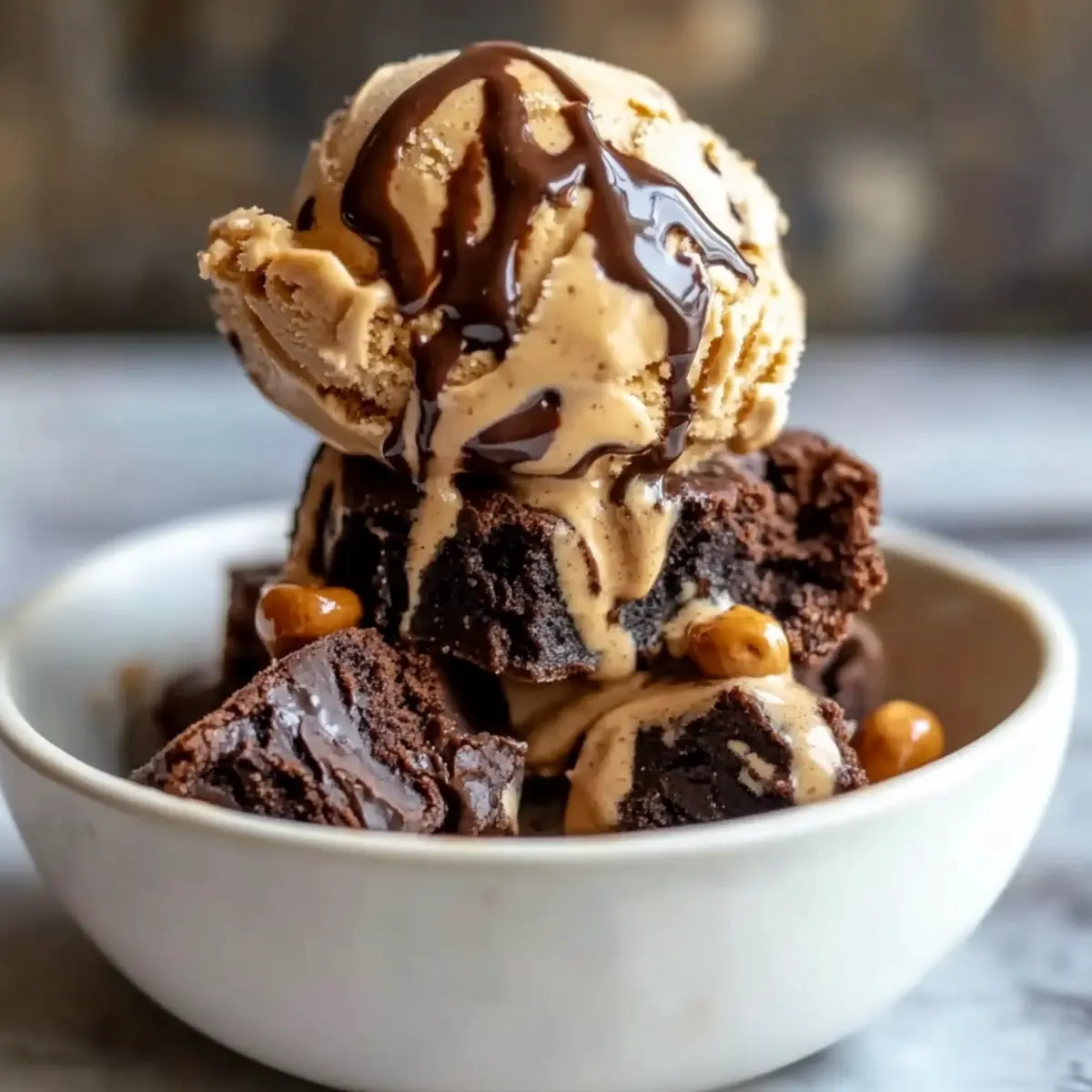 Peanut Butter Brownie Ice Cream